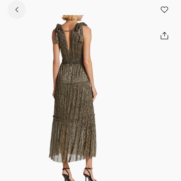 Sabina Musayev Gold Maxi Dress - Picture 3 of 7